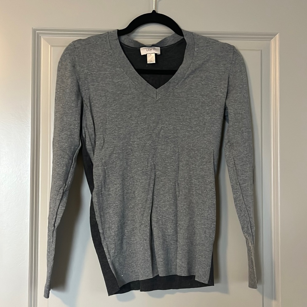 Two toned sweater